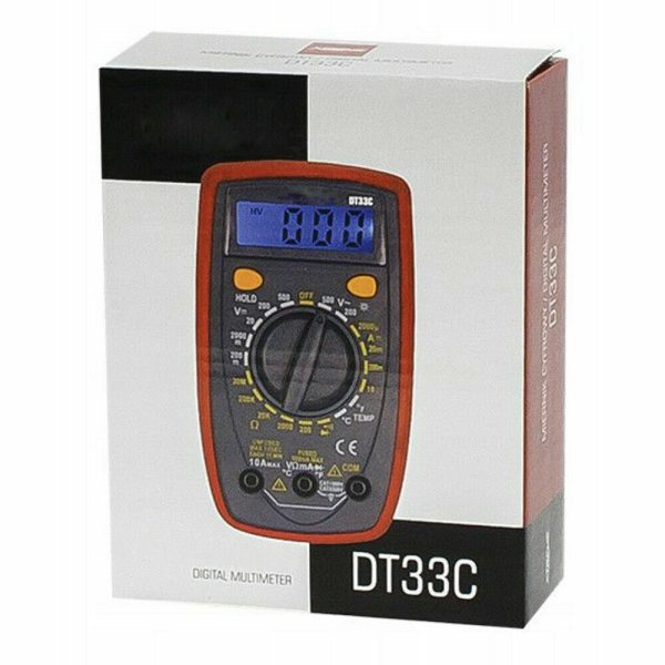 TESTER TENSIONE MULTIMETRO DIGITALE DT33 C PROFESSIONALE GARANZIA ITALIA 24 MESI - immagine 2