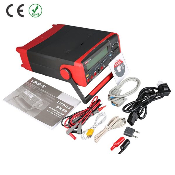 UNI-T TESTER TENSIONE MULTIMETRO DIGITALE UT803 DA LABORATORIO PROFESSIONALE - immagine 2