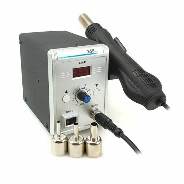 STAZIONE SALDANTE AD ARIA CALDA HOT AIR 858D 700W POTENTE FLUSSO ARIA PISTOLA